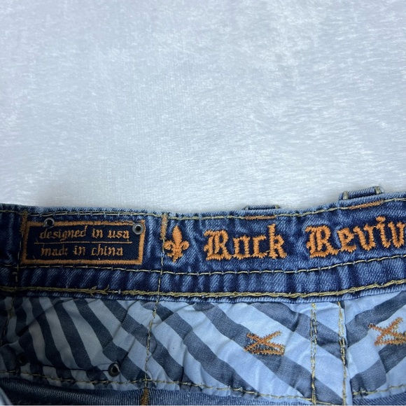 Rock Revival Chester Relaxed Straight Jeans 36x30 - Picture 6 of 8